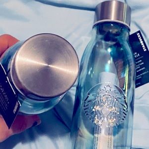 1 Starbucks glass water bottle